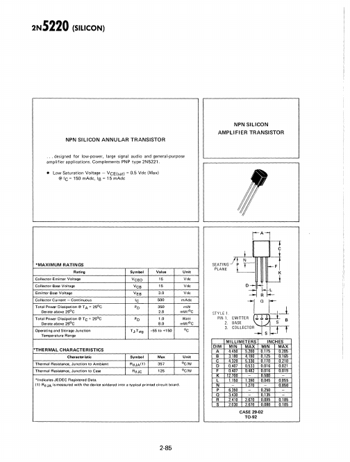 2N5220 ETC