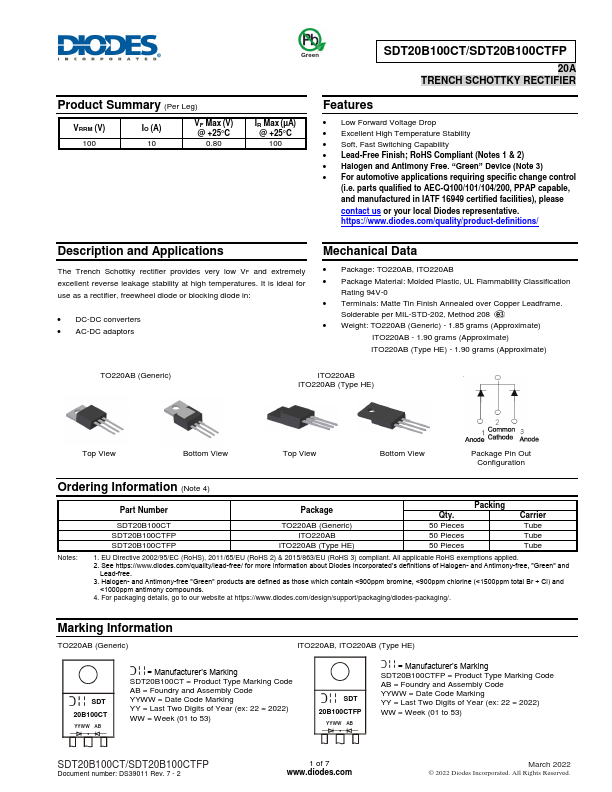 SDT20B100CTFP