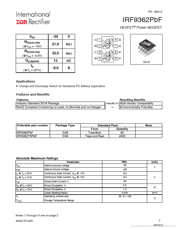 IRF9362PBF