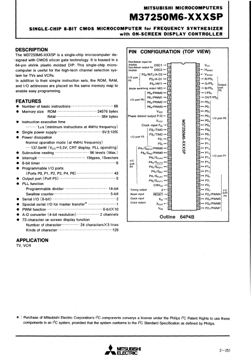 M37250M6-XXXSP