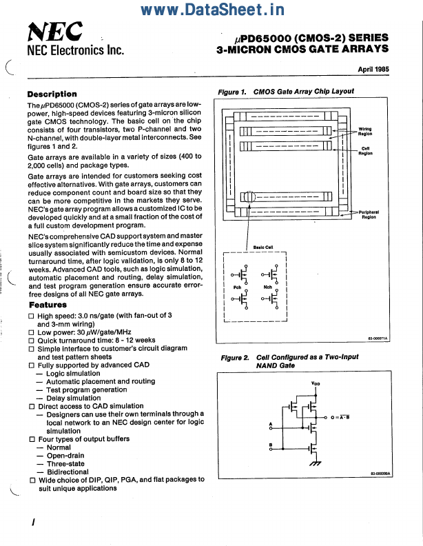 UPD6500x NEC Electronics