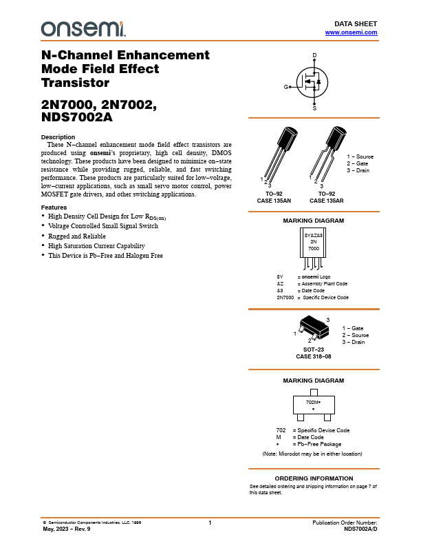 NDS7002A ON Semiconductor