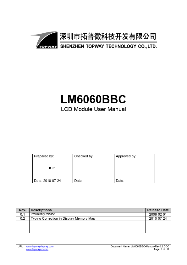 LM6060BBC TOPWAY