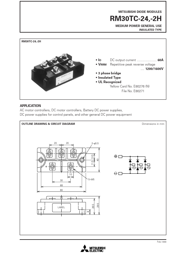RM30TC-24 Mitsubishi Electric Semiconductor