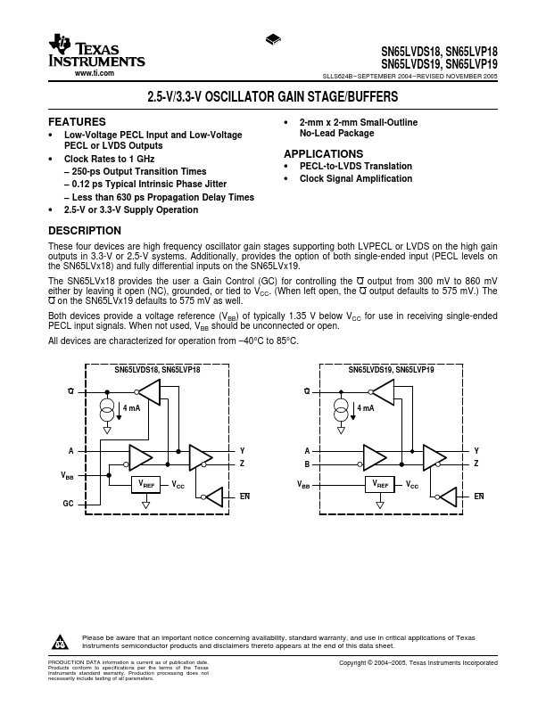 SN65LVP18