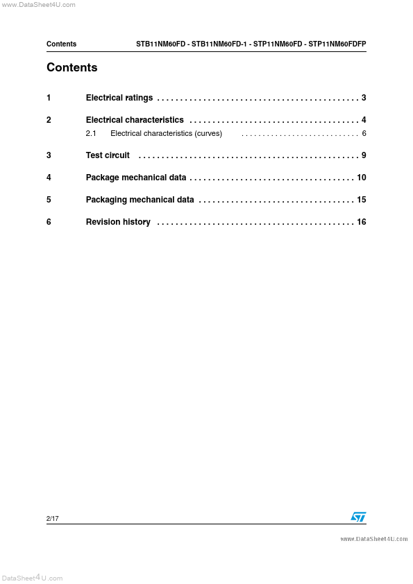 STB11NM60FD