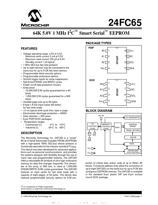 24FC65-SM MicrochipTechnology