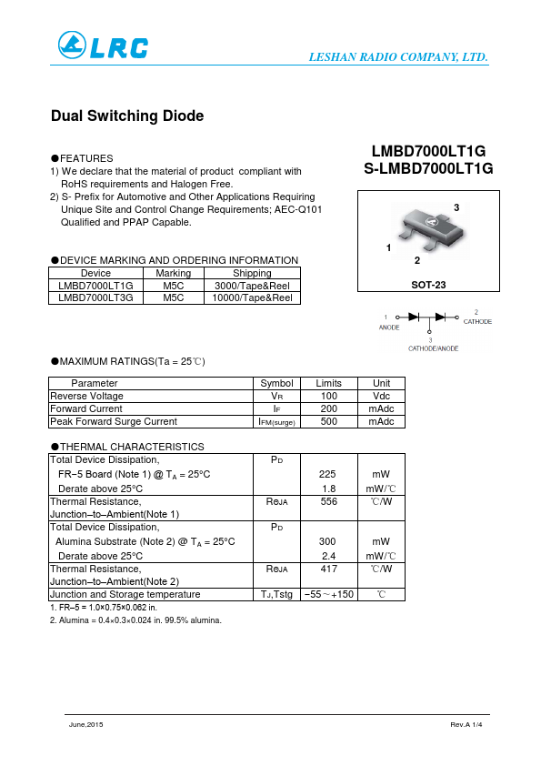 <?=LMBD7000LT3G?> डेटा पत्रक पीडीएफ