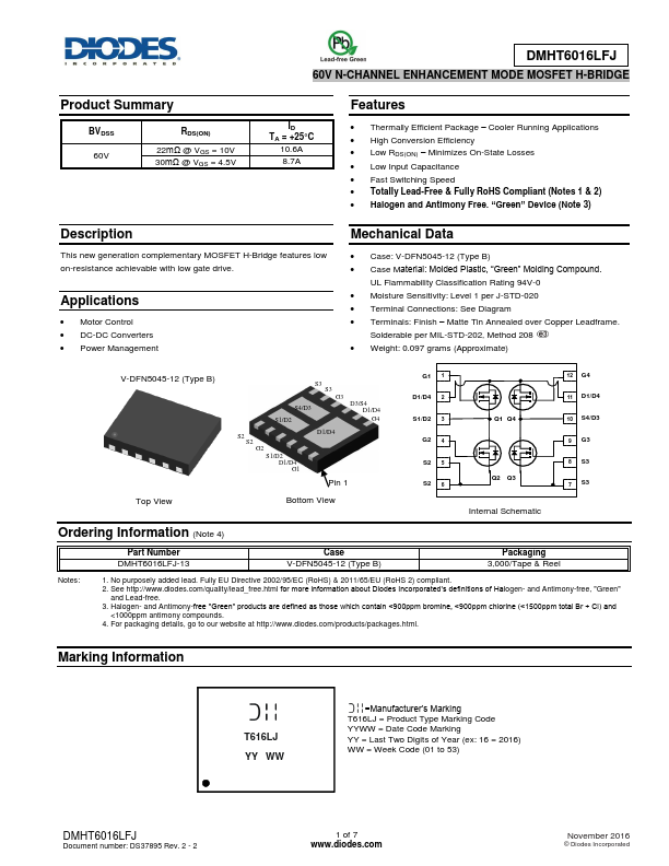 DMHT6016LFJ