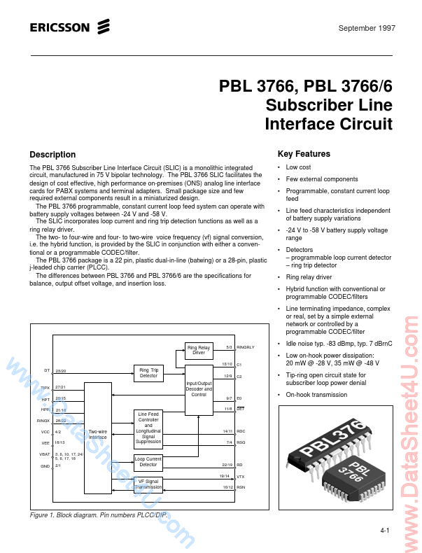 PBL3766 Ericsson Components