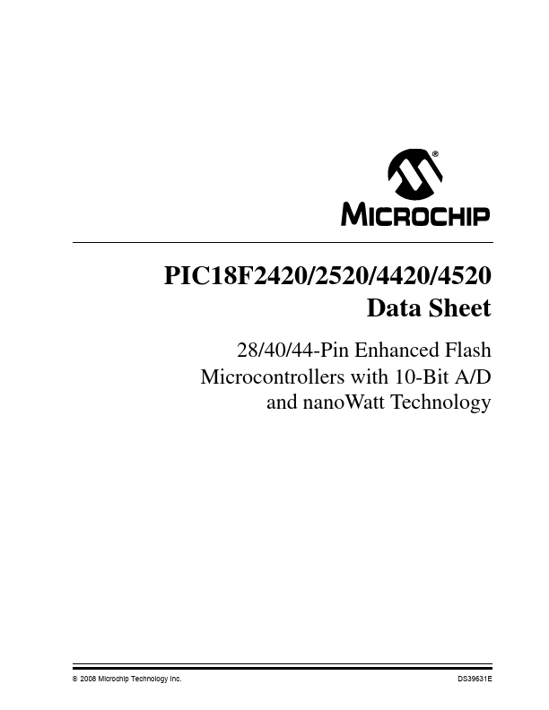 PIC18F2520 Microchip Technology