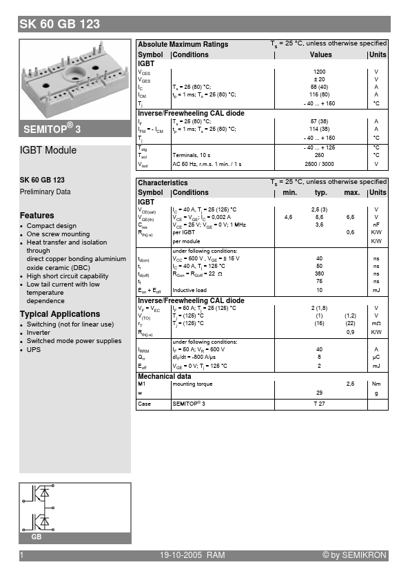 <?=SK60GB123?> डेटा पत्रक पीडीएफ