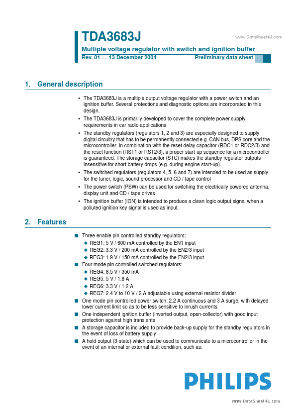 <?=TDA3683J?> डेटा पत्रक पीडीएफ