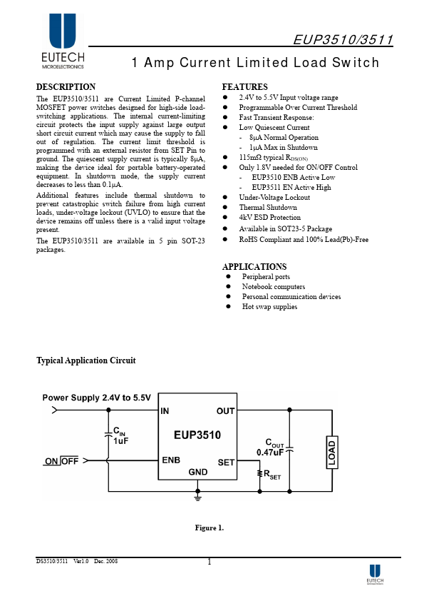 <?=EUP3510?> डेटा पत्रक पीडीएफ