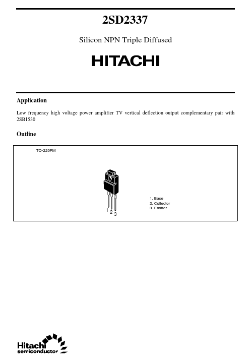 2SD2337 Hitachi Semiconductor
