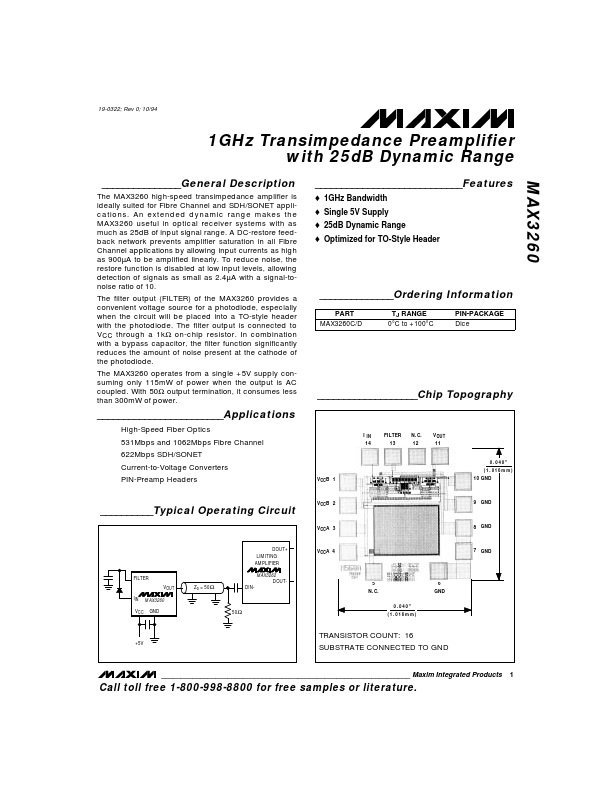 MAX3260 Maxim