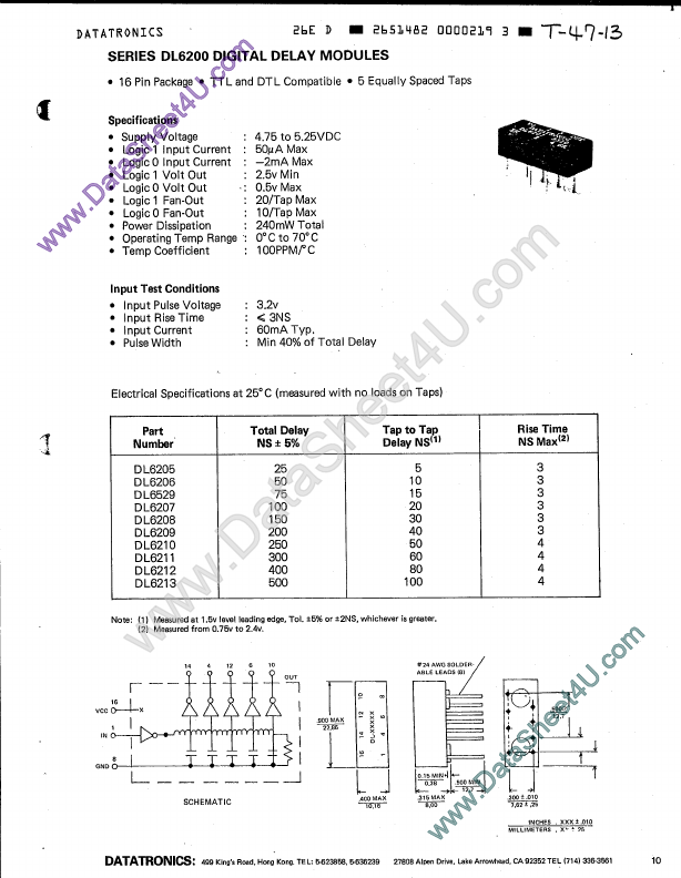 DL6208 Datatronics