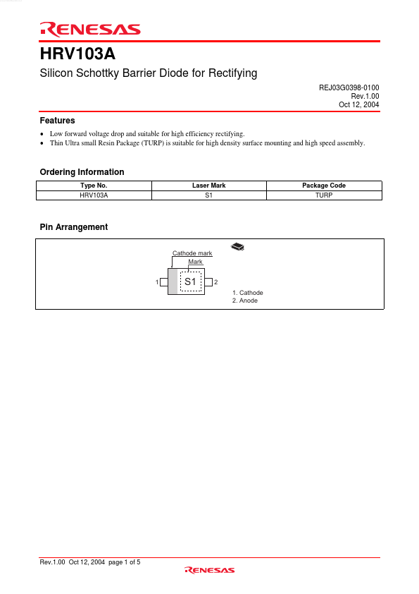 HRV103A Renesas Technology