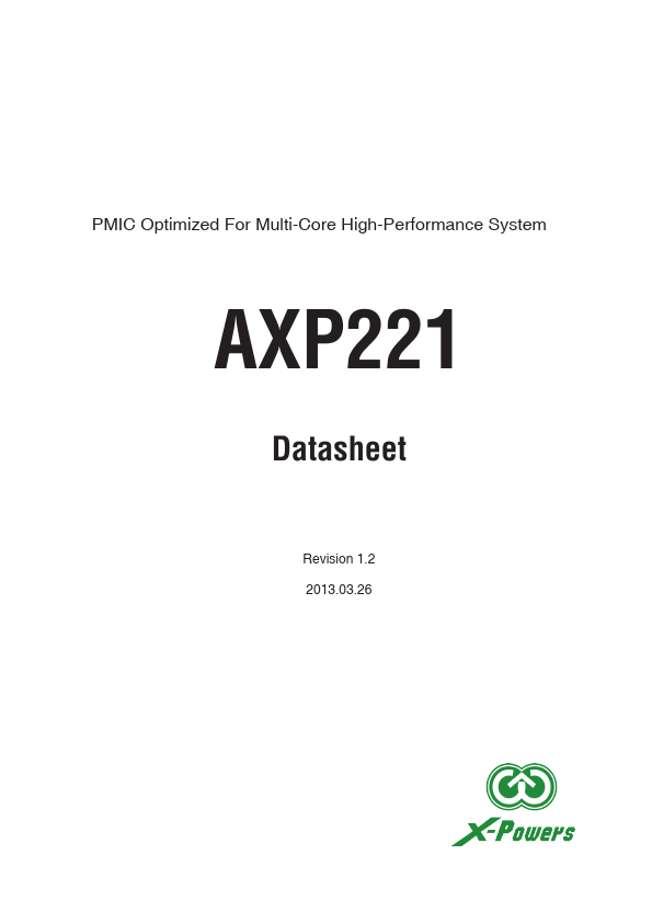 <?=AXP221?> डेटा पत्रक पीडीएफ
