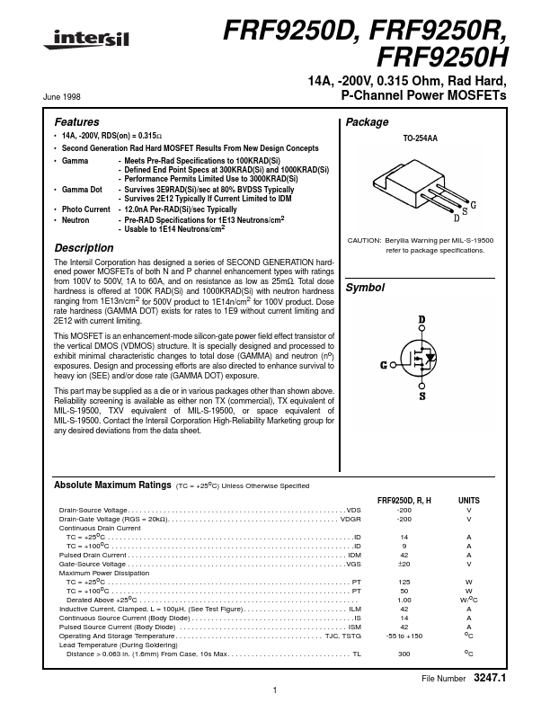 FRF9250H