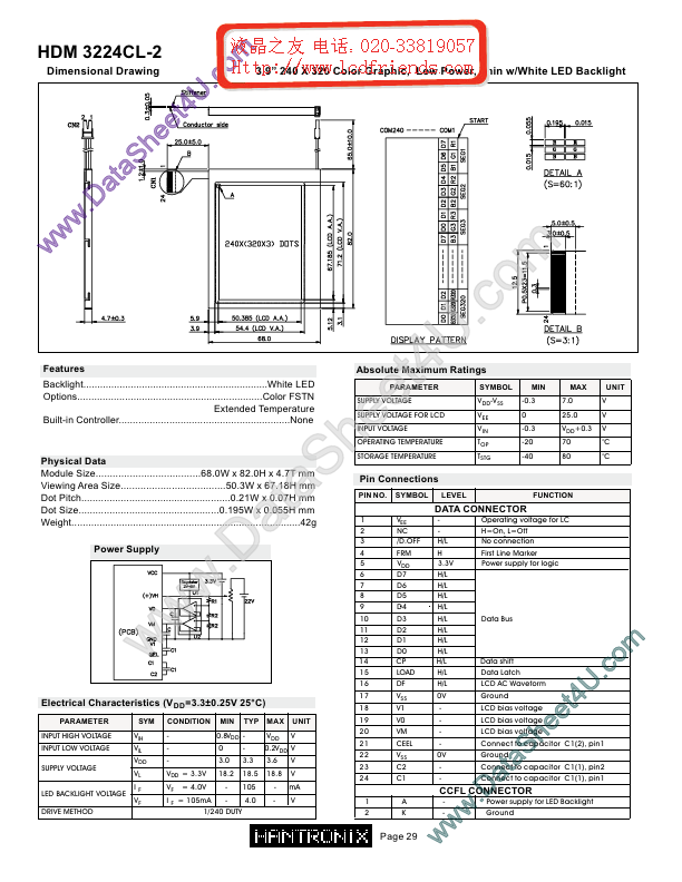 <?=HDM2432cl-2?> डेटा पत्रक पीडीएफ