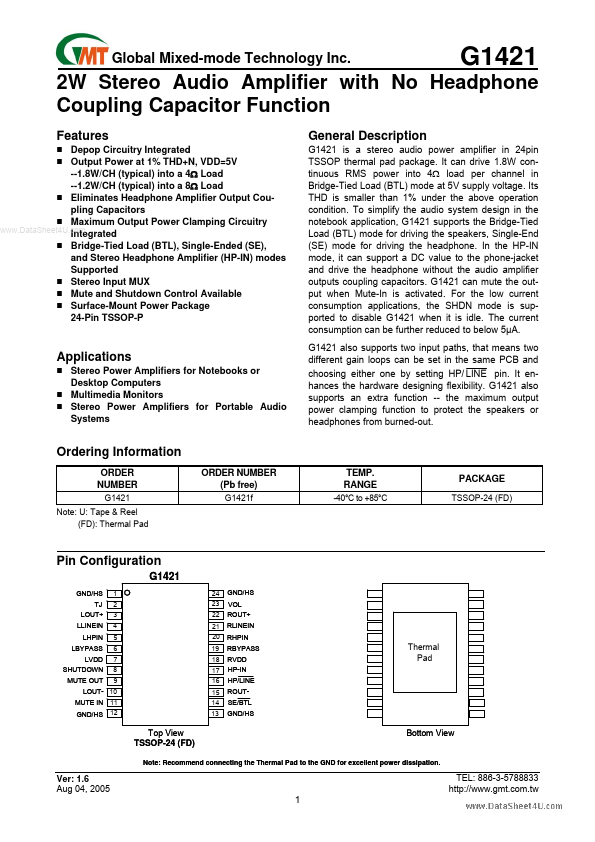 G1421 Global Mixed-mode Technology