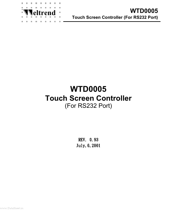 WTD0005 Weltrend Semiconductor