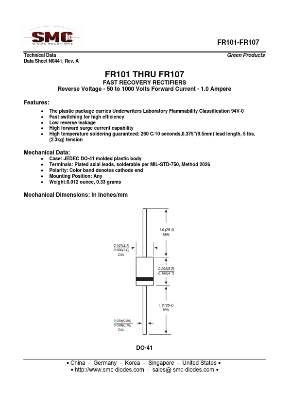 FR107 Sangdest Microelectronics