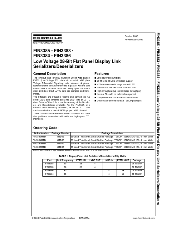 FIN3384 Fairchild Semiconductor