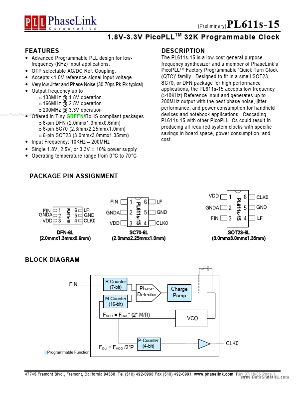 PL611S-15