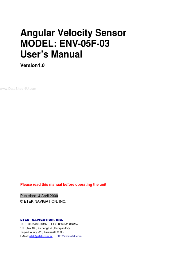 ENV-05F-03 ETEK