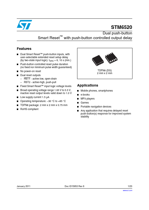 STM6520 STMicroelectronics