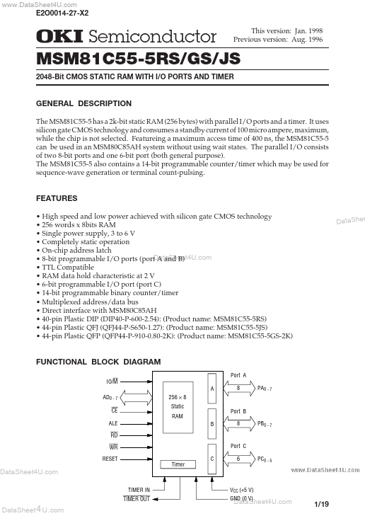 <?=MSM81C55?> डेटा पत्रक पीडीएफ