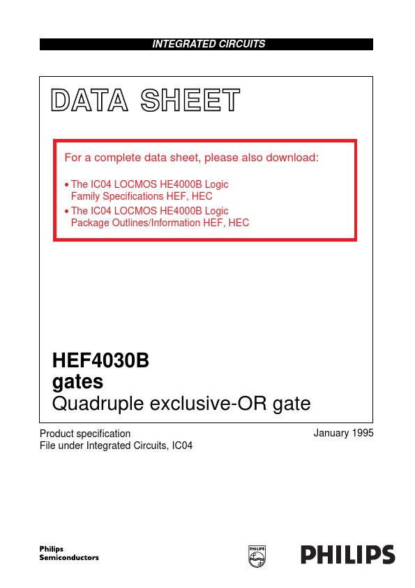 <?=HEF4030B?> डेटा पत्रक पीडीएफ