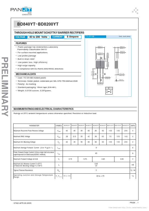 BD845YT Pan Jit International