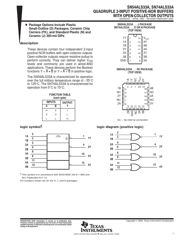 <?=SN74ALS33A?> डेटा पत्रक पीडीएफ