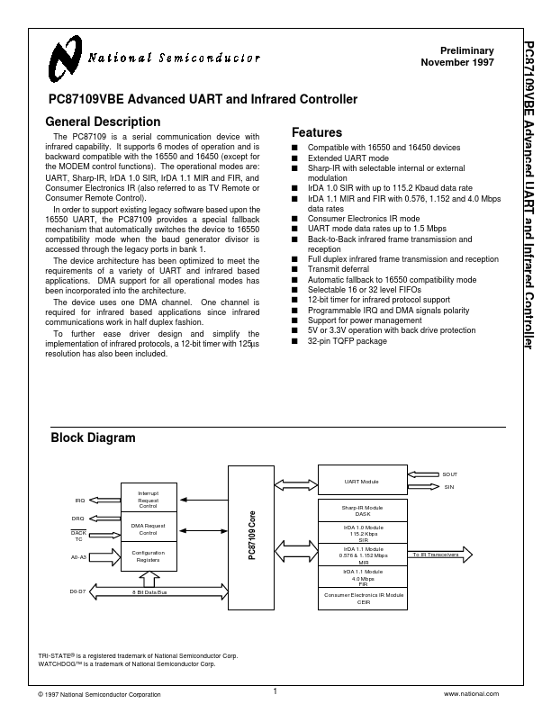 PC87109VBE