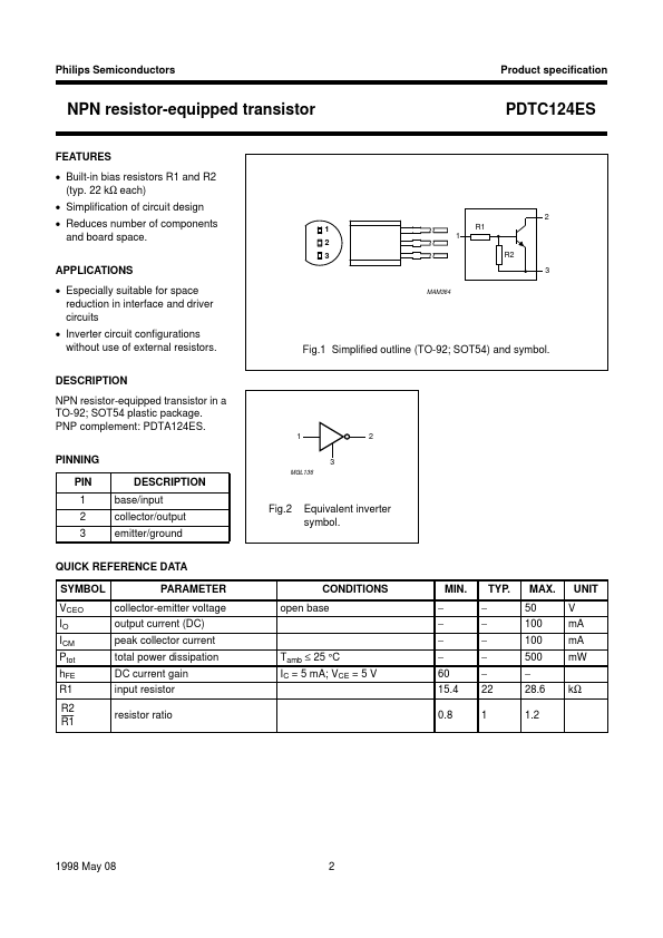 PDTC124ES