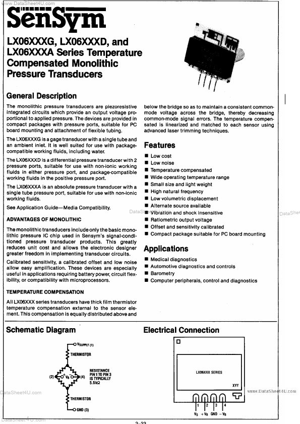 LX06030D Invensys Sensor Systems