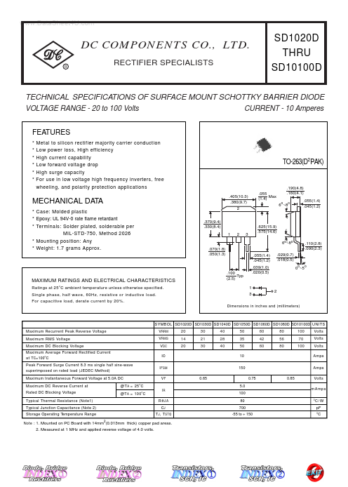 SD10100D Dc Components