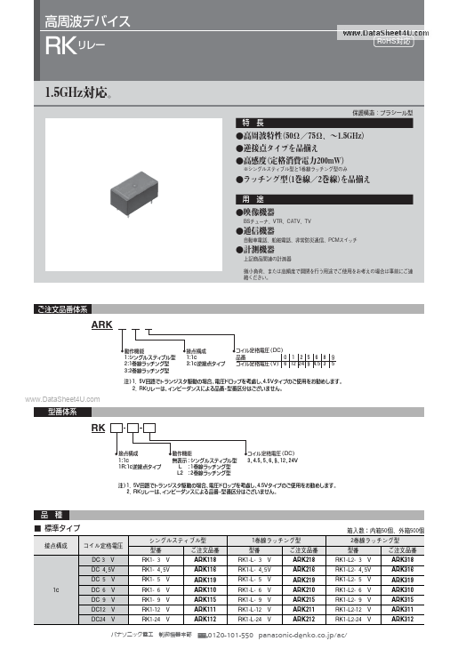 ARK318 Panasonic