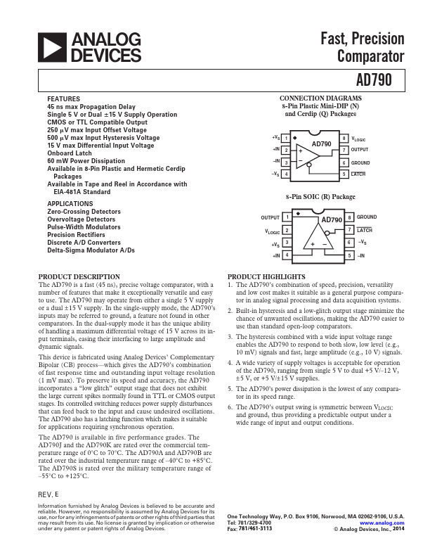 AD790 Analog Devices