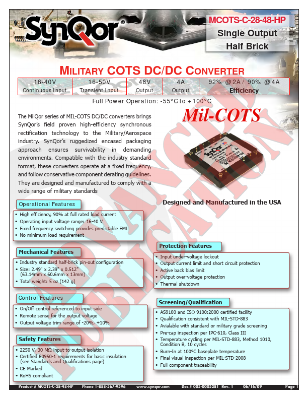 MCOTS-C-28-48-HP