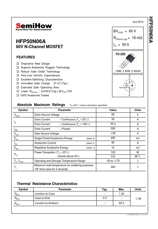 HFP50N06A