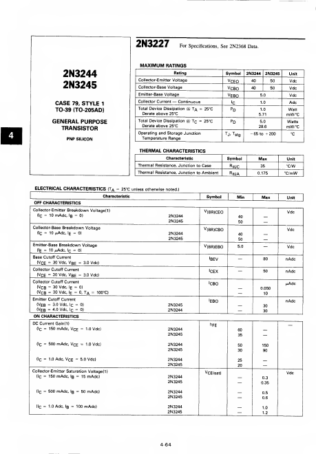 2N3244 Motorola