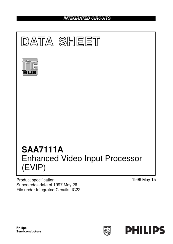 <?=SAA7111A?> डेटा पत्रक पीडीएफ