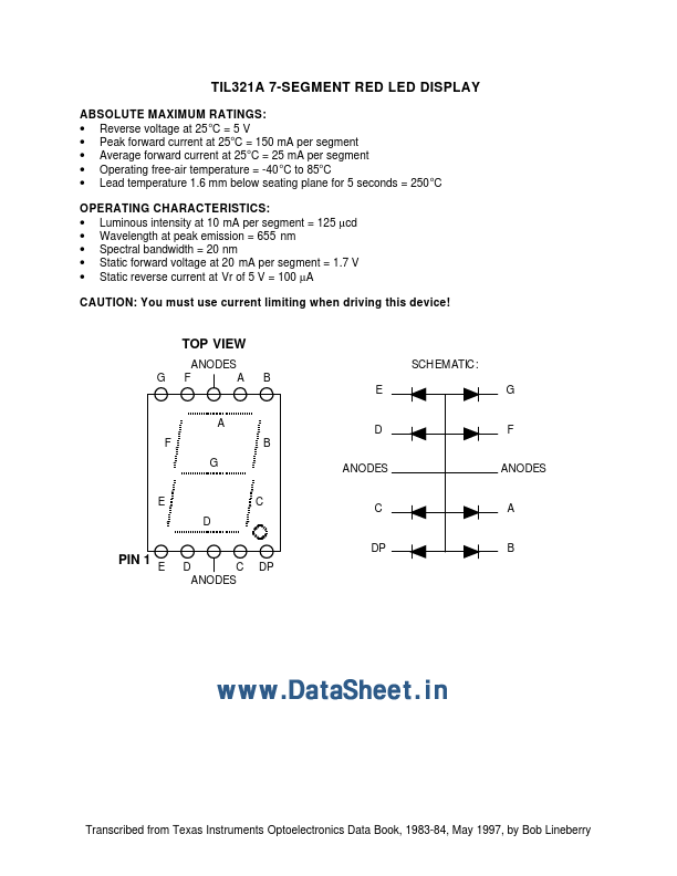 <?=TIL321A?> डेटा पत्रक पीडीएफ