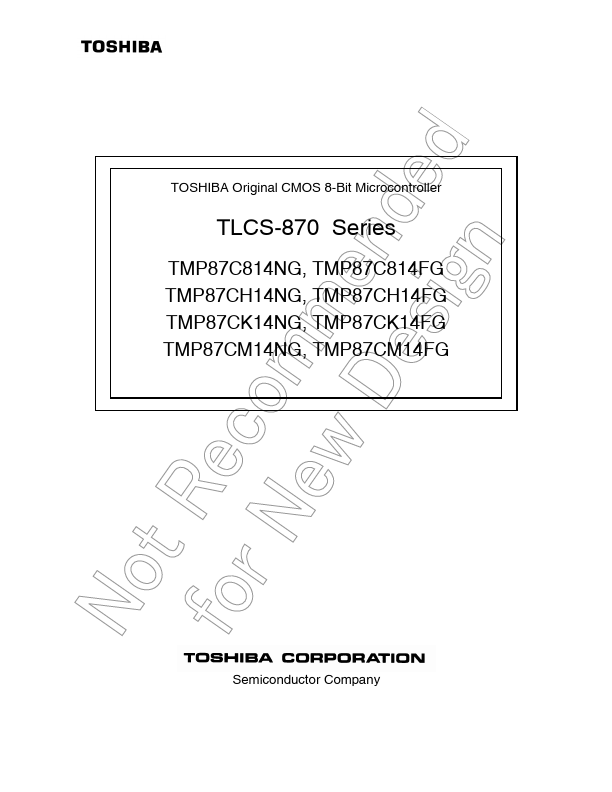 TMP87CK14NG Toshiba Semiconductor