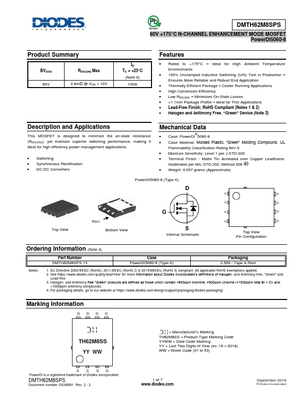 DMTH62M8SPS