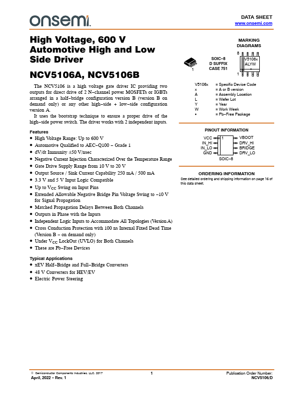 NCV5106A ON Semiconductor